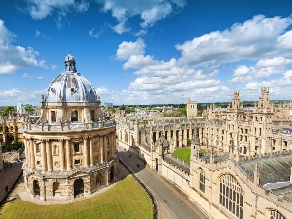 Vista aerea di Oxford e delle università Vista aerea di Oxford e delle universitÃ