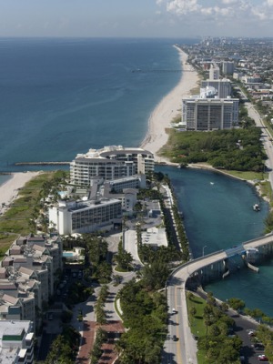 Aerial View of Baca Raton Inlet